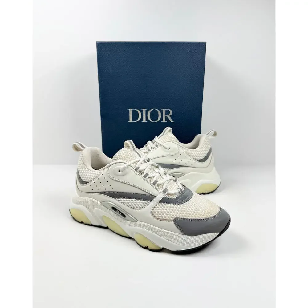 Size 44EU/11US - Dior B22 White Silver Sneakers
